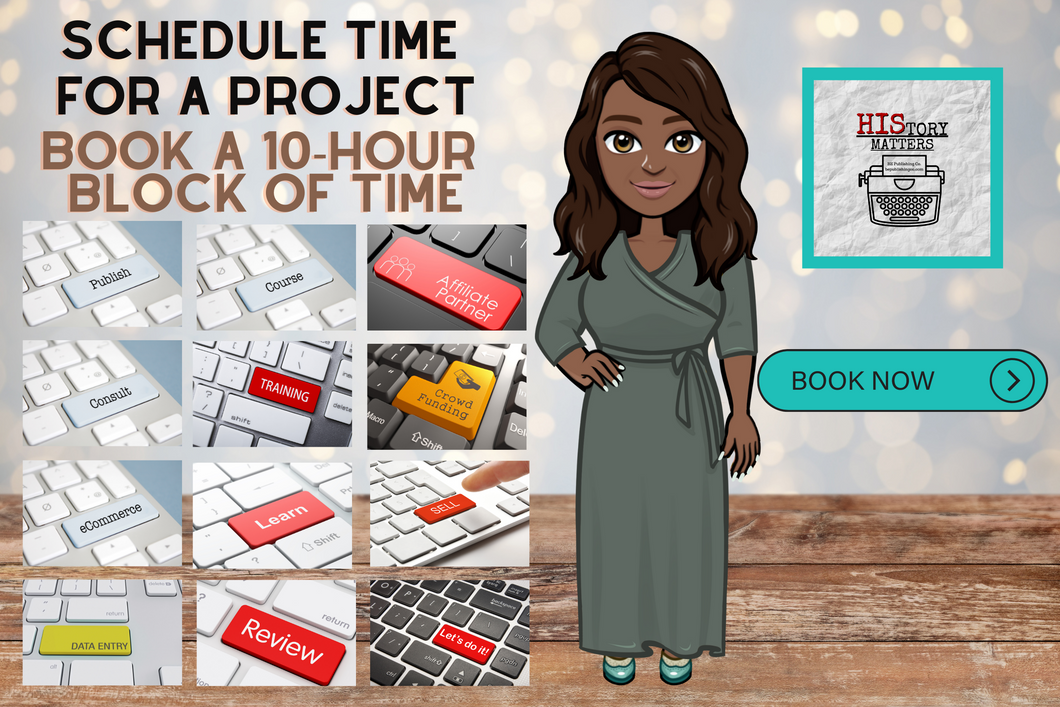 Schedule a block of time with Ebony 10-hours