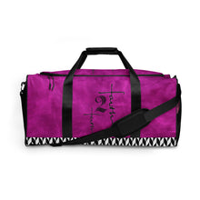 Load image into Gallery viewer, Faith2Faith - Pink and Black - Duffle bag - Design by Ebony Lynn
