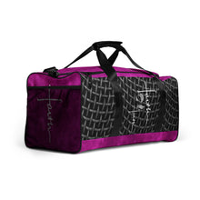 Load image into Gallery viewer, Faith2Faith - Pink Black And White - Duffle bag - Design by Ebony Lynn
