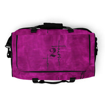 Load image into Gallery viewer, Faith2Faith - Pink and Black - Duffle bag - Design by Ebony Lynn
