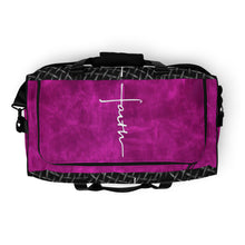 Load image into Gallery viewer, Faith2Faith - Pink Black And White - Duffle bag - Design by Ebony Lynn
