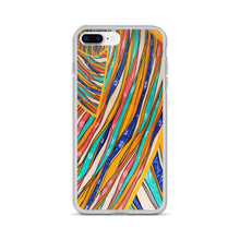 Load image into Gallery viewer, Blue Teal Tan Orange Red - iPhone Case
