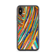 Load image into Gallery viewer, Blue Teal Tan Orange Red - iPhone Case
