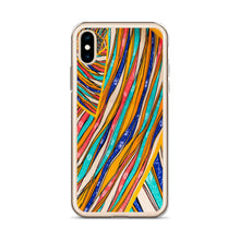 Load image into Gallery viewer, Blue Teal Tan Orange Red - iPhone Case
