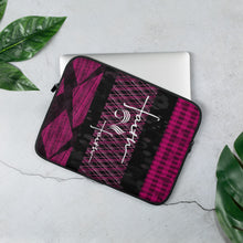 Load image into Gallery viewer, Faith2Faith - Pink and Black Plaid - Laptop Sleeve - Design by Ebony Lynn
