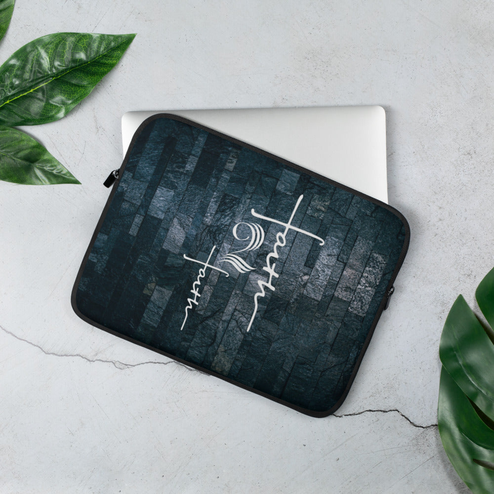 Faith2Faith - Midnight Blue - Laptop Sleeve - Design by Ebony Lynn