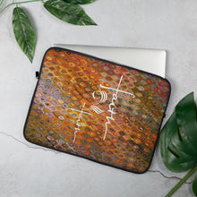 Load image into Gallery viewer, Faith2Faith - Brown Red Tan Multi - Laptop Sleeve - Design by Ebony Lynn
