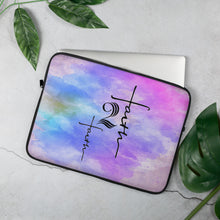 Load image into Gallery viewer, Faith2Faith - Abstract Pink Purple Blue Multi - Laptop Sleeve - Design by Ebony Lynn
