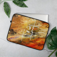 Load image into Gallery viewer, Faith2Faith - Stone Red Brown Tan Multi - Laptop Sleeve - Design by Ebony Lynn
